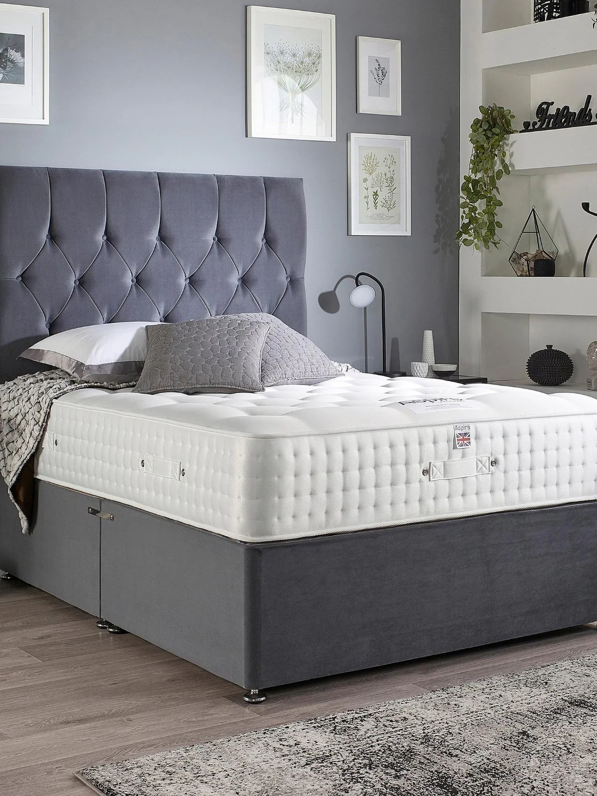 Aspire Cashmere 3000 Pocket Mattress Double 135x190 cm Firm UK - Image 2
