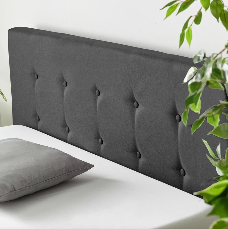 Aspire Small Double Black Linen End Lift Ottoman Storage Bed UK - Image 3