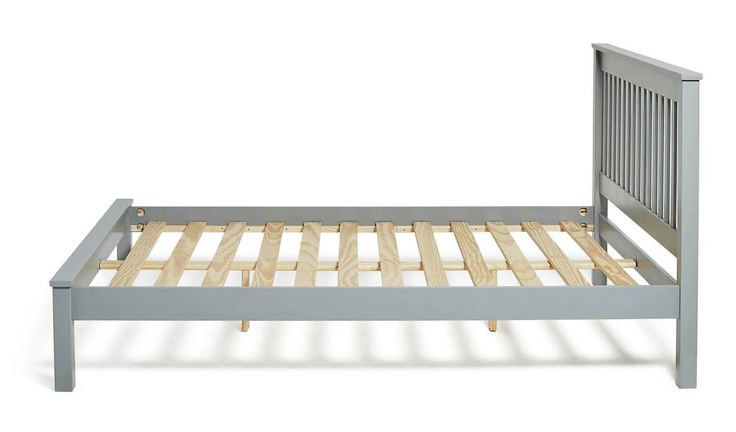 Aspley Kingsize Wooden Bed Frame Grey Durable and Stylish Bedroom Decor - Image 2