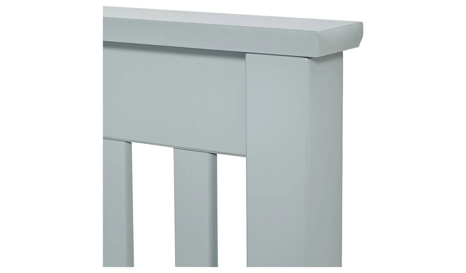 Aspley Single Wooden Bed Frame Grey Compact Minimalist Bedroom Furniture - Image 9
