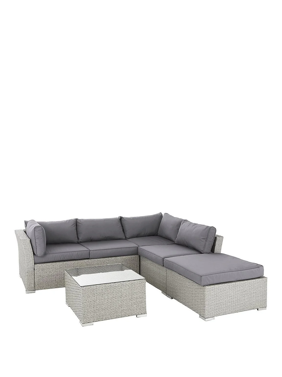 Athens 4-Piece Corner Set with Chaise Stylish and Comfortable Outdoor Furniture - Image 2