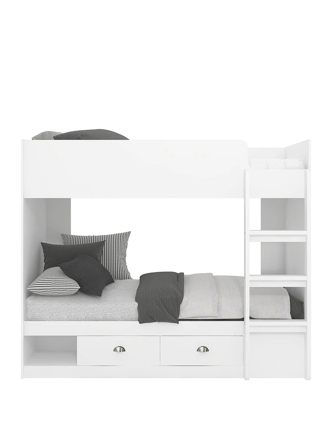 Atlanta Storage Bunk Bed White Space-Saving Kids Bedroom Stylish Solution - Image 2
