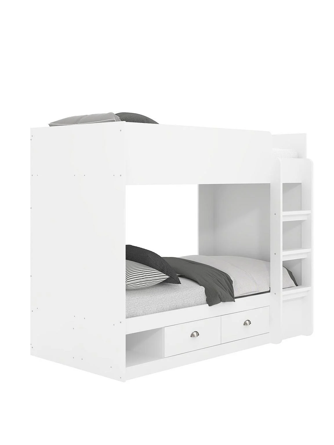 Atlanta Storage Bunk Bed White Space-Saving Kids Bedroom Stylish Solution - Image 5