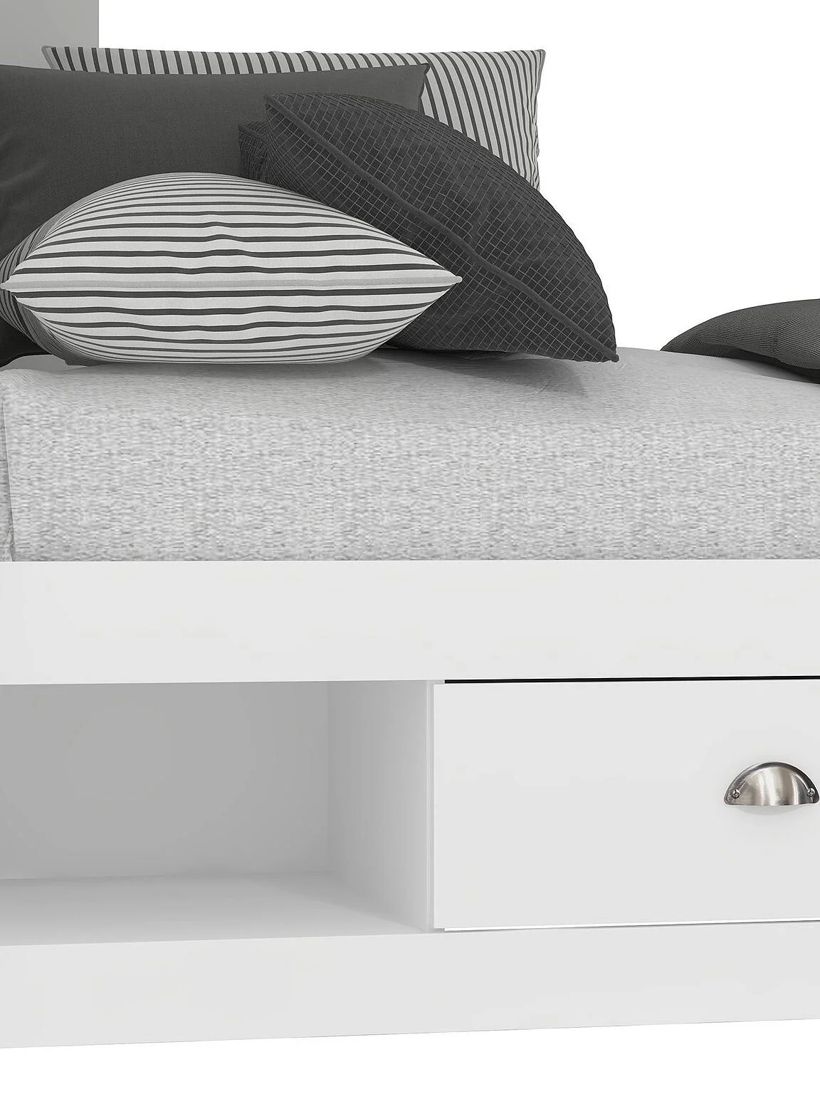 Atlanta Storage Bunk Bed White Space-Saving Kids Bedroom Stylish Solution - Image 6