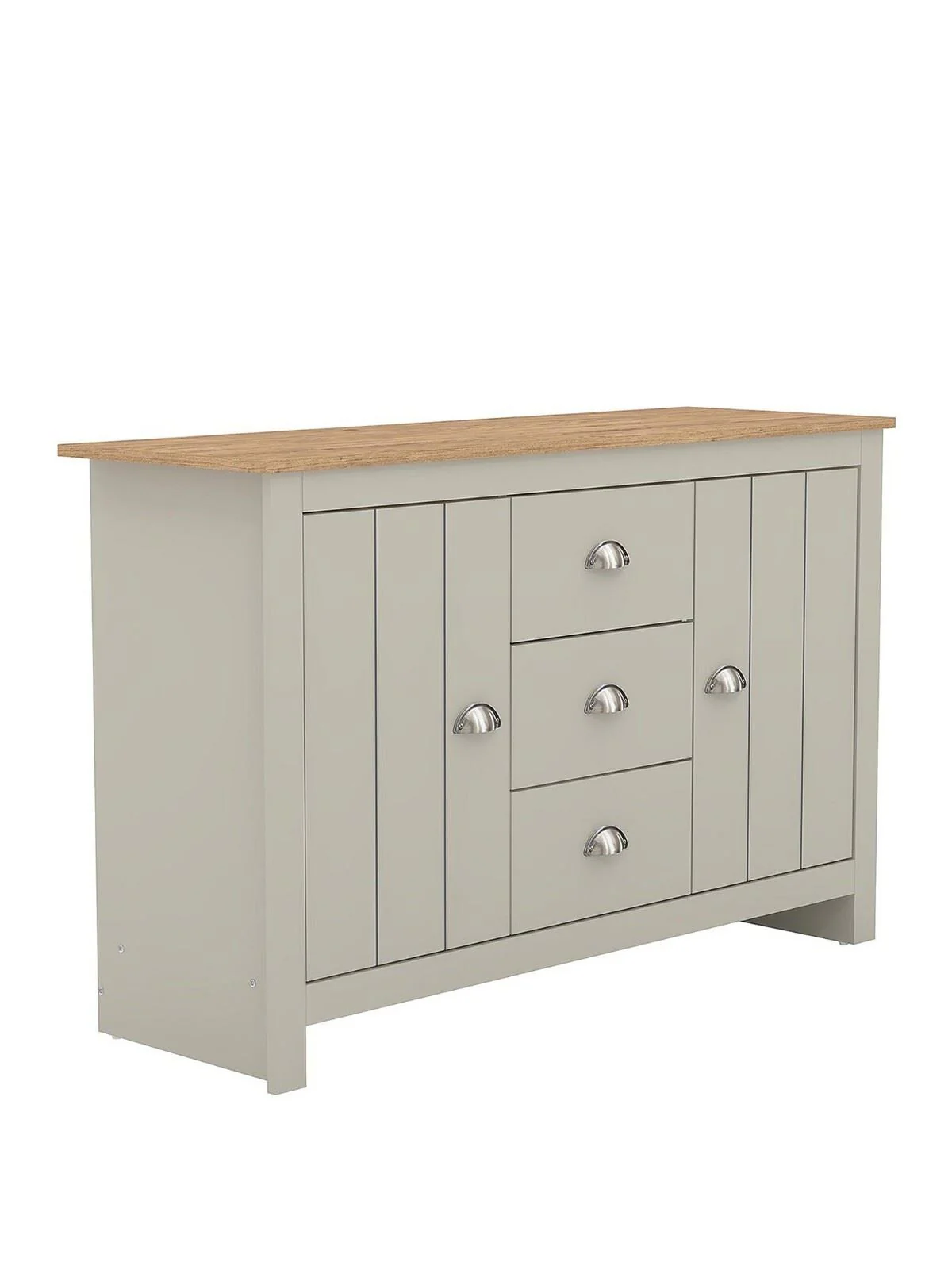 Atlanta Wide Sideboard Light Grey Oak Functional and Stylish Storage Unit - Image 3