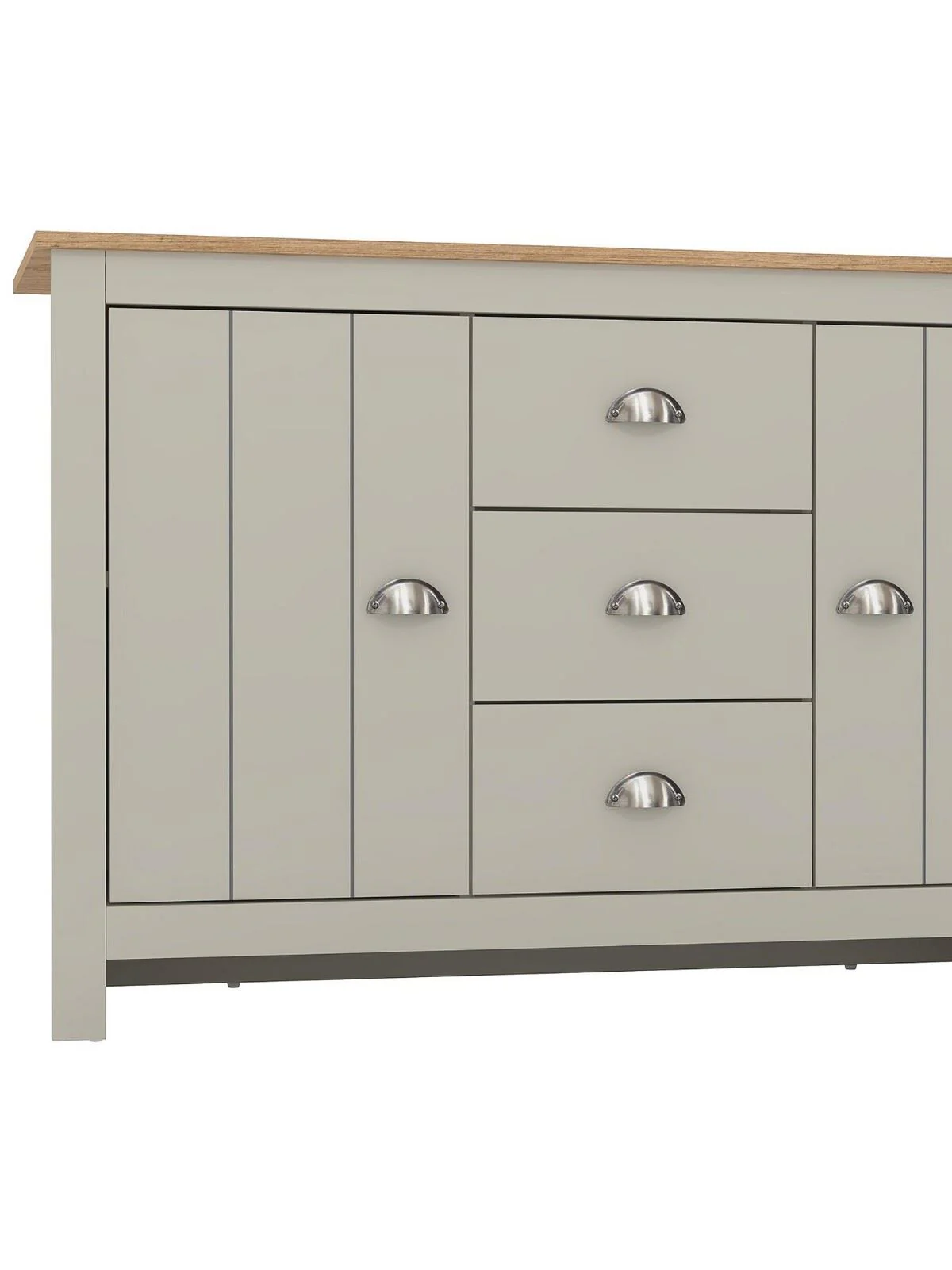 Atlanta Wide Sideboard Light Grey Oak Functional and Stylish Storage Unit - Image 5