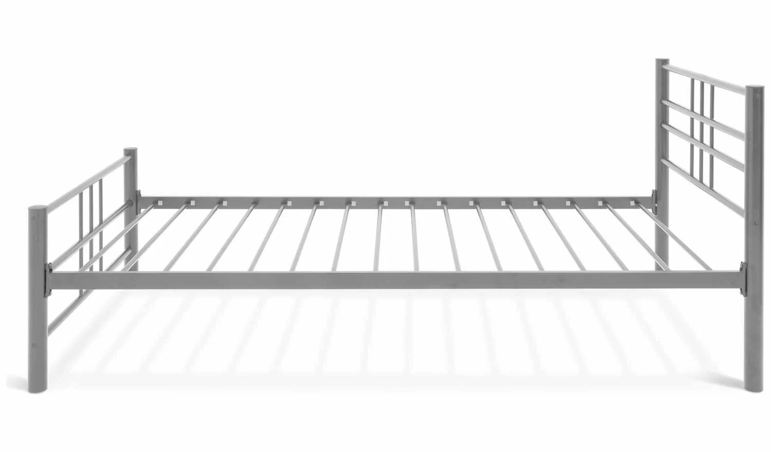 Atlas Single Metal Bed Frame Silver (W97.7, L201.2, H90cm) Durable and Stylish - Image 4