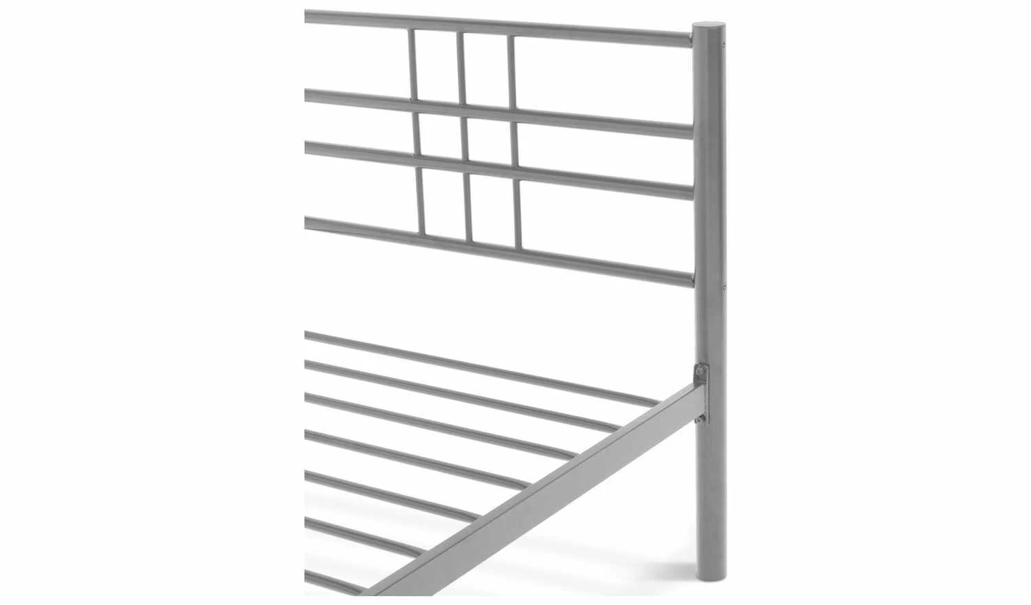 Atlas Single Metal Bed Frame Silver (W97.7, L201.2, H90cm) Durable and Stylish - Image 7