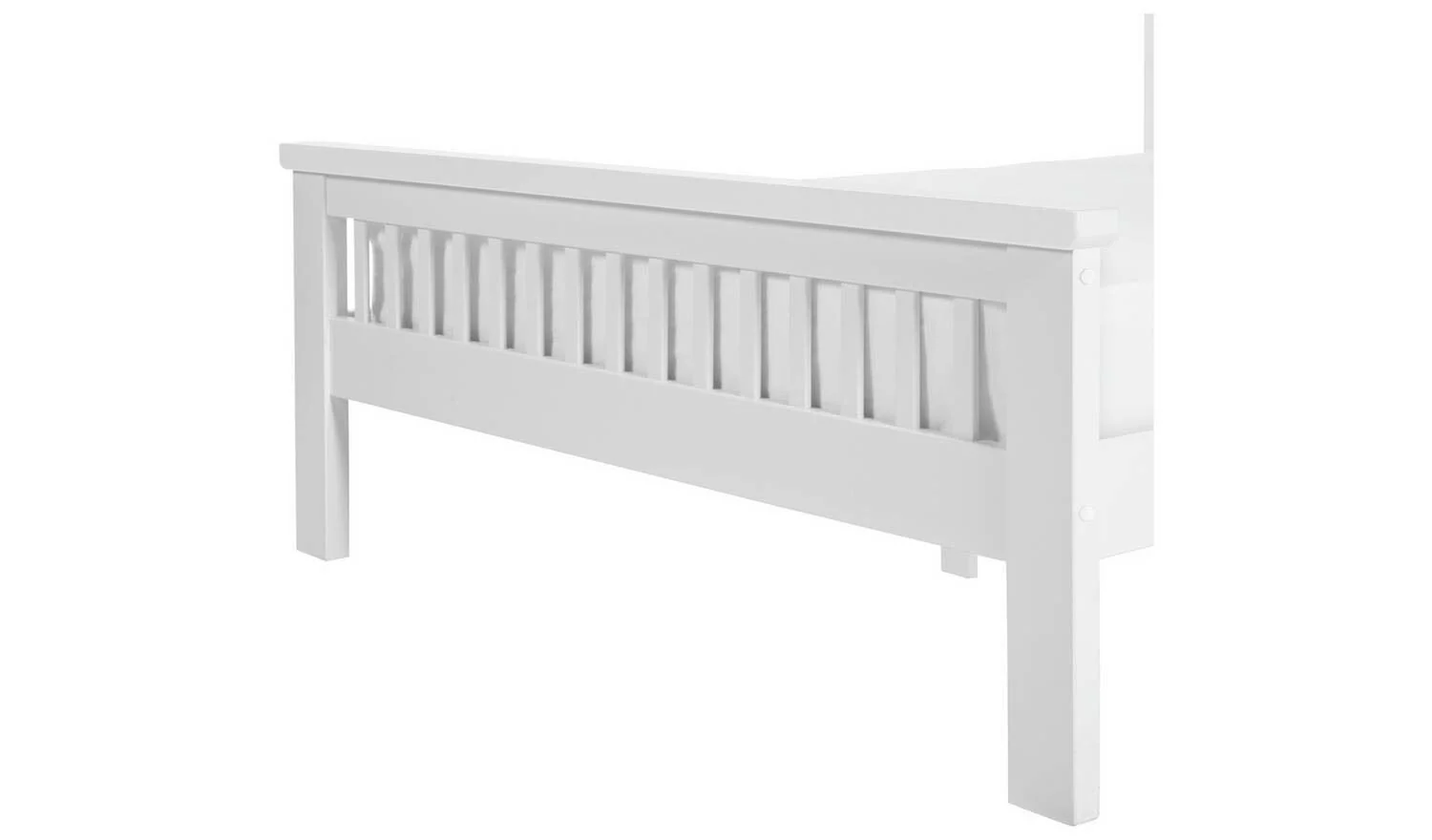 Aubrey Superking Wooden Bed Frame White Sturdy and Stylish Bedroom Furniture - Image 6