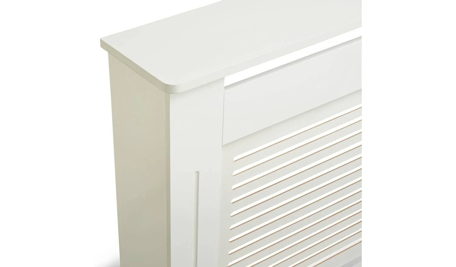 Austin Small Radiator Cover White Modern Home Heating Cabinet Furniture - Image 4