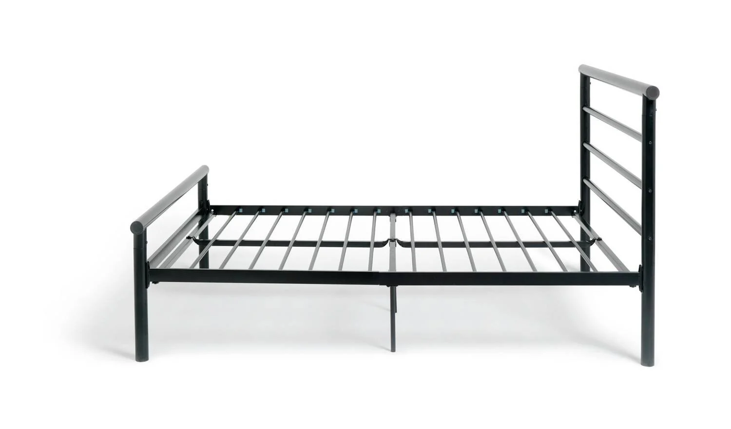 Avalon Small Double Metal Bed Frame Black Modern Bedroom Furniture Industrial - Image 3