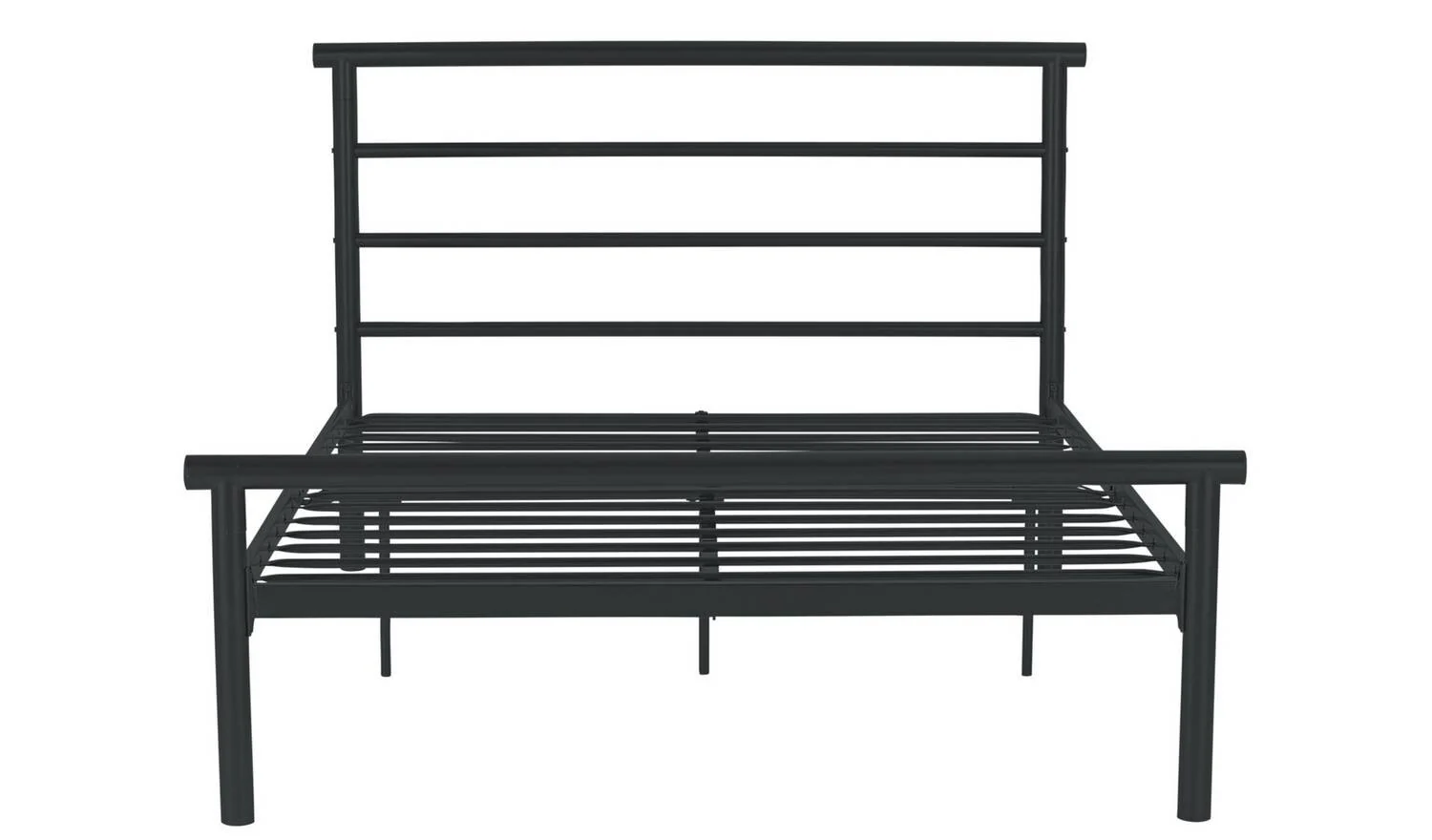 Avalon Small Double Metal Bed Frame Black Modern Bedroom Furniture Industrial - Image 4