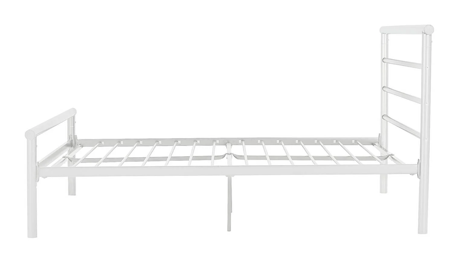 Avalon Small Double Metal Bed Frame White Modern Bedroom Furniture - Image 3