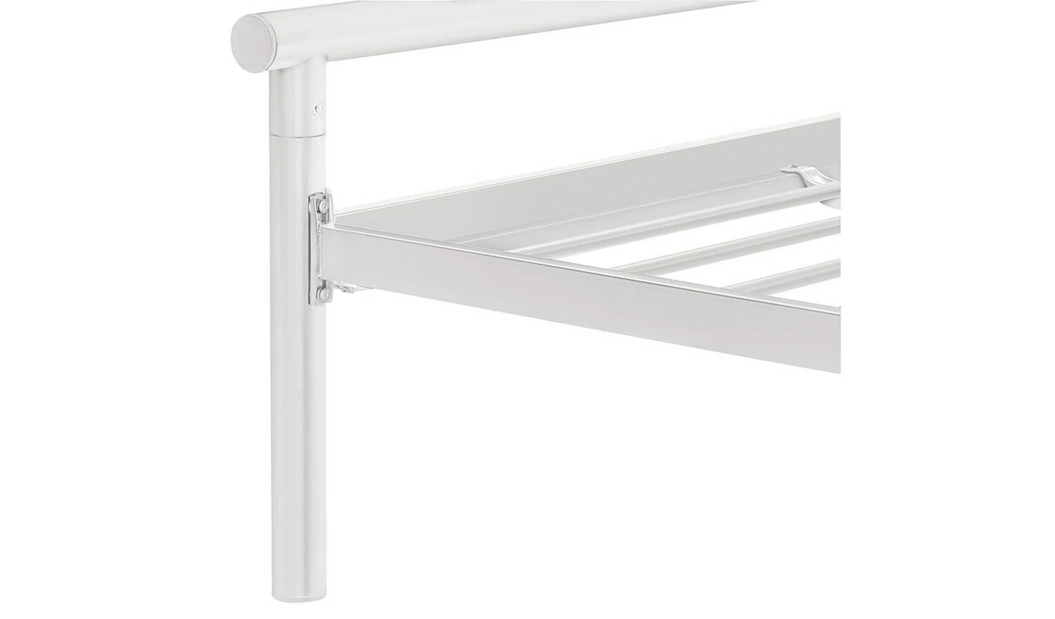 Avalon Small Double Metal Bed Frame White Modern Bedroom Furniture - Image 5