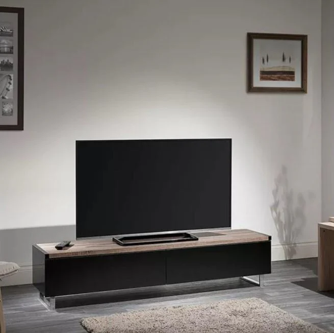 AVF Panorama 160 cm TV Stand for up to 80" TVs Light Oak Grey - Image 5