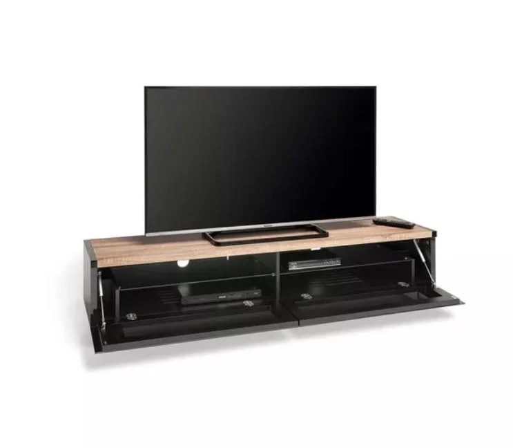 AVF Panorama 160 cm TV Stand for up to 80" TVs Light Oak Grey - Image 6