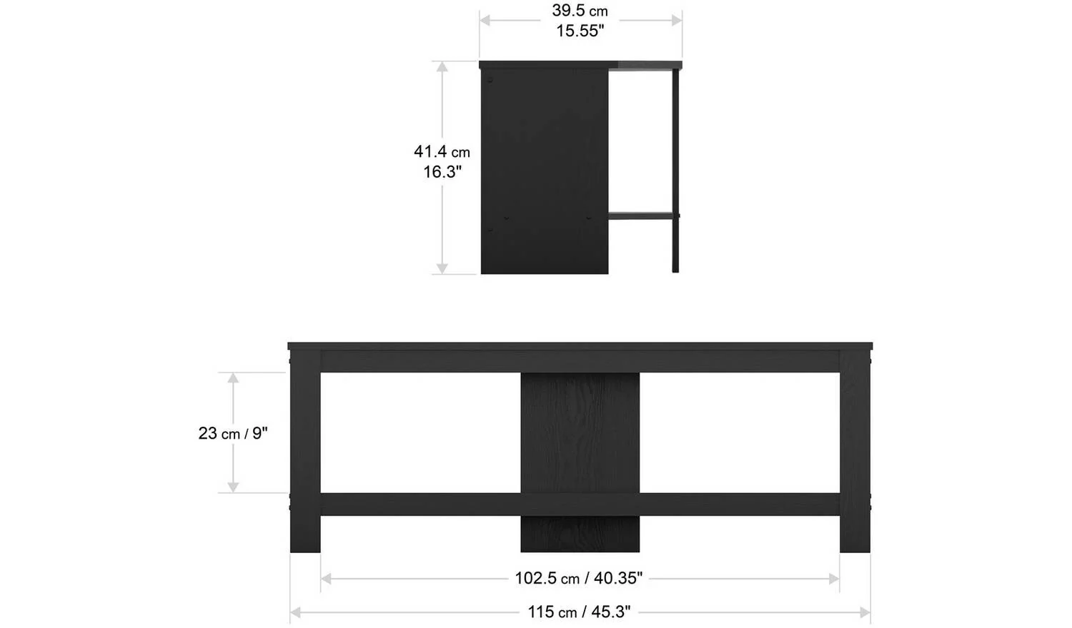 AVF Up to 55 Inch TV Stand Black For Living Room - Image 6