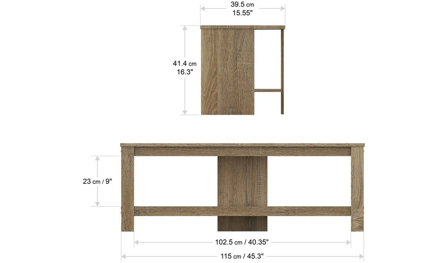 AVF Up to 55 Inch TV Stand - Light Wood - Image 6