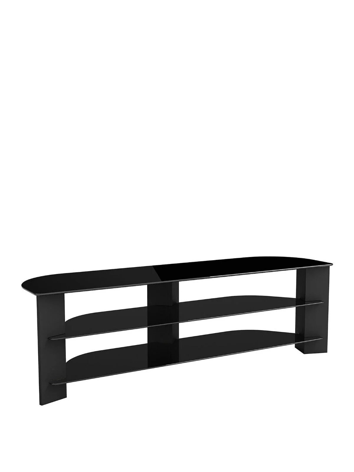 AVF Varano Corner Tv Stand - Black Glass TV Size: 61-70 FAST DELIVERY - Image 3