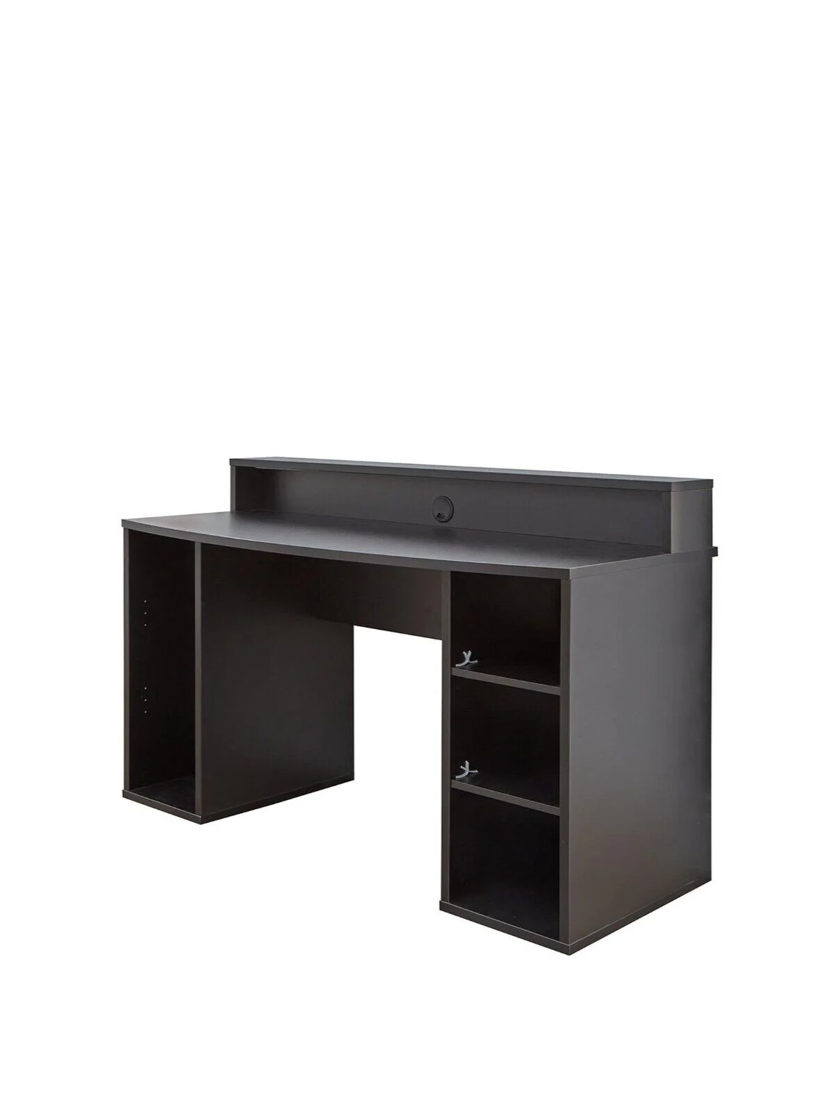 Ayo Compact Gaming Desk with Colour Changing LEDs Black Modern and Functional - Image 3