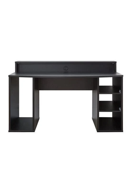 Ayo Compact Gaming Desk with Colour Changing LEDs Black Modern and Functional - Image 4
