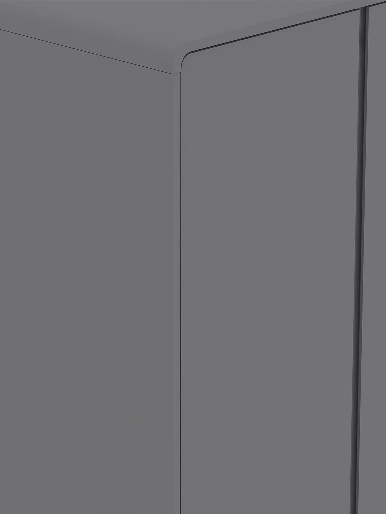 Bailey 2 Door 1 Drawer Wardrobe Grey Storage Organiser Bedroom - Image 5