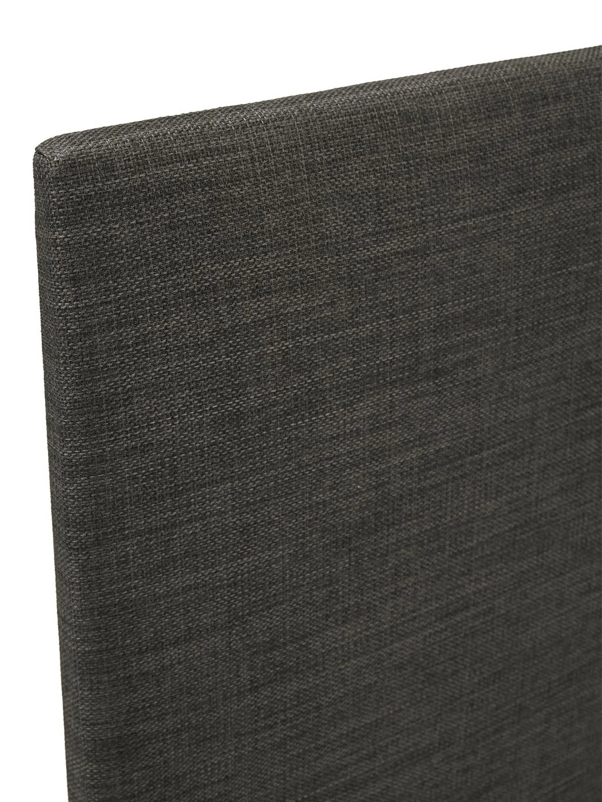 Beeston Headboard Double Grey Faux Linen Padded Fabric Bedroom Decor - Image 4