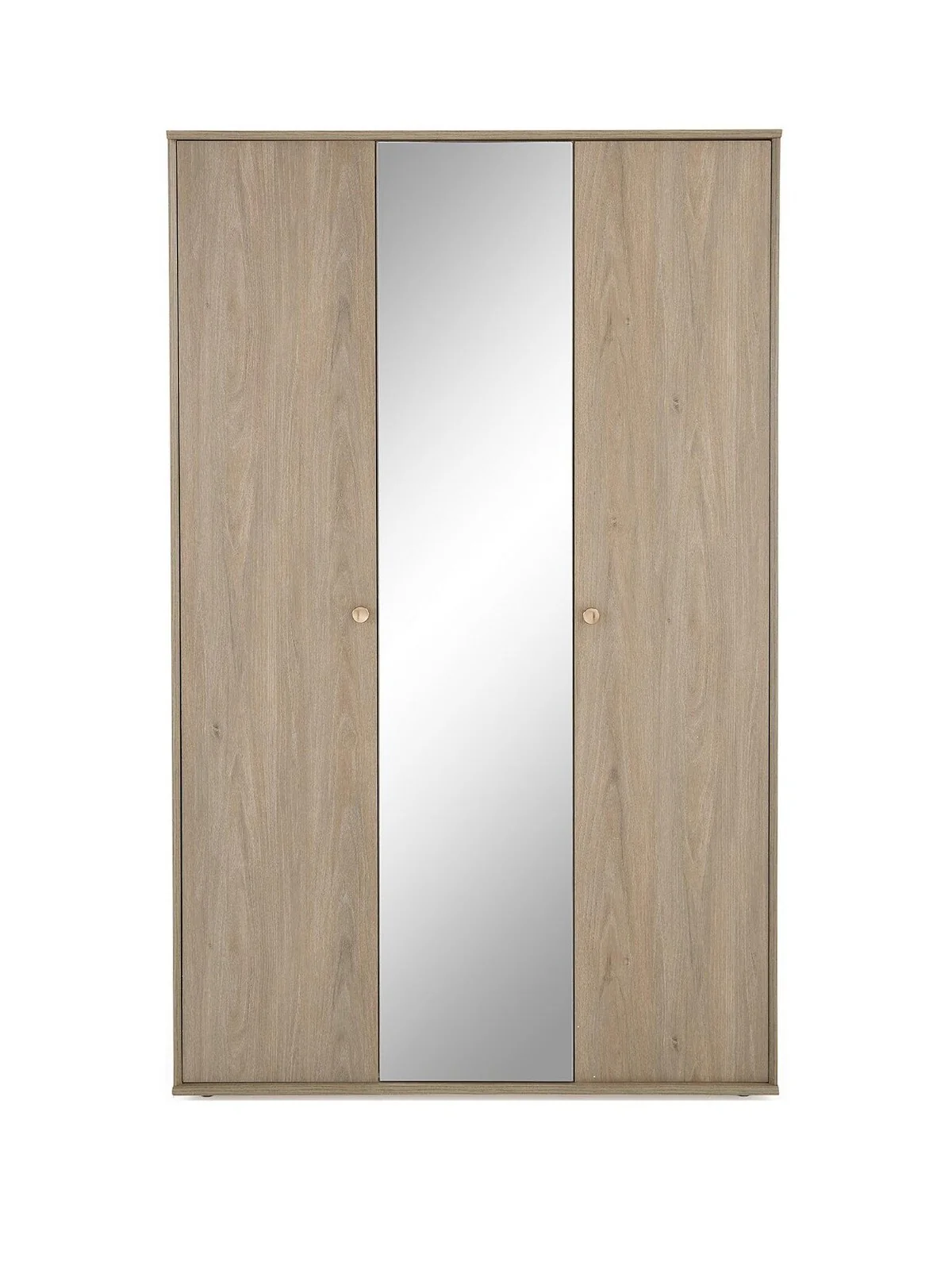 Bennett 3 Door Mirrored Wardrobe in Dark Oak Effect Free Delivery - Image 2