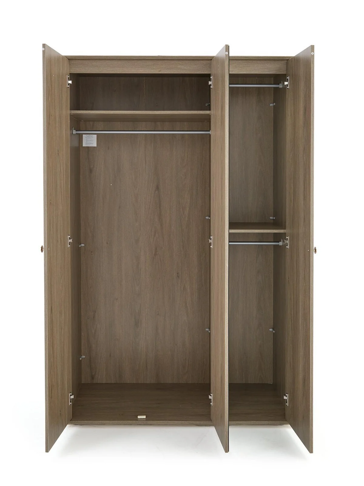 Bennett 3 Door Mirrored Wardrobe in Dark Oak Effect Free Delivery - Image 5
