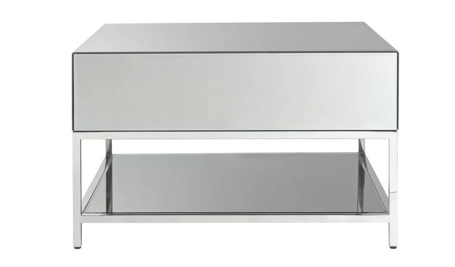 Bianco Smoked Mirror Coffee Table Elegant and Reflective Centerpiece Living Room - Image 4
