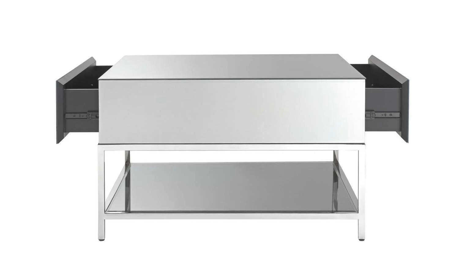 Bianco Smoked Mirror Coffee Table Elegant and Reflective Centerpiece Living Room - Image 9