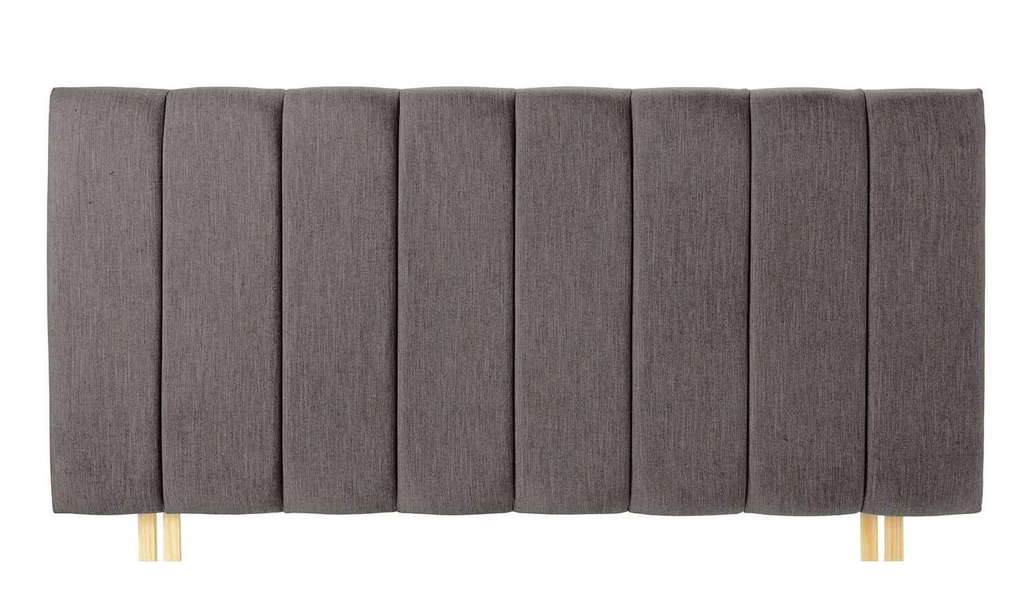 Bircham Double Headboard Silver Grey Modern Bedroom Furniture Upholstered - Image 3