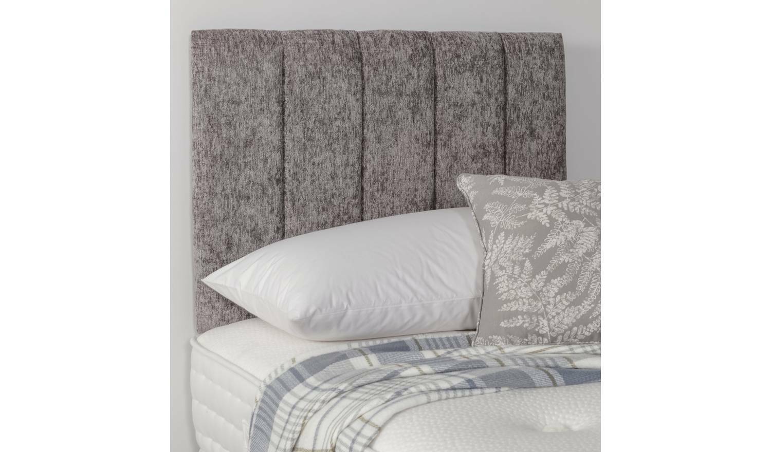 Bircham Single Headboard Grey Modern Upholstered Bedroom Decor Accent - Image 2