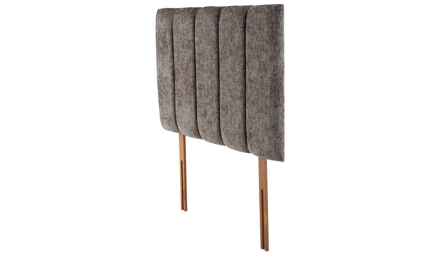 Bircham Single Headboard Grey Modern Upholstered Bedroom Decor Accent - Image 3