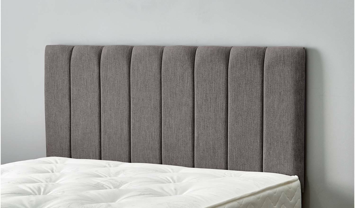 Bircham Small Double Headboard Grey Modern Upholstered Bedroom Decor Accent - Image 2