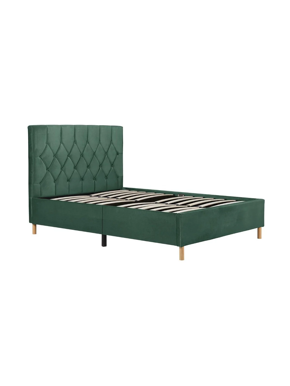 Birlea Loxley Double Bed Green | Upholstered Fabric Bed Frame | Luxe Bedroom - Image 6