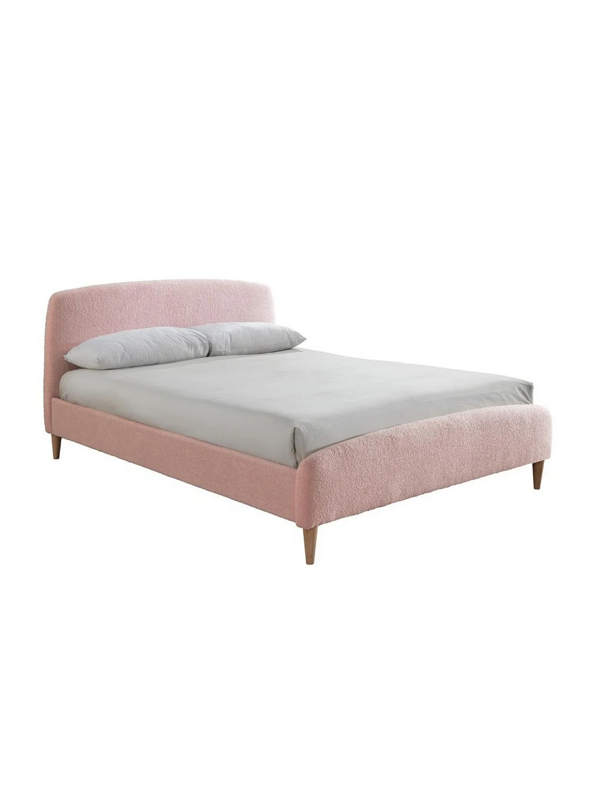 Birlea Otley Cosy Upholstered Bed Double Pink Teddy Bear Fabric - Image 5