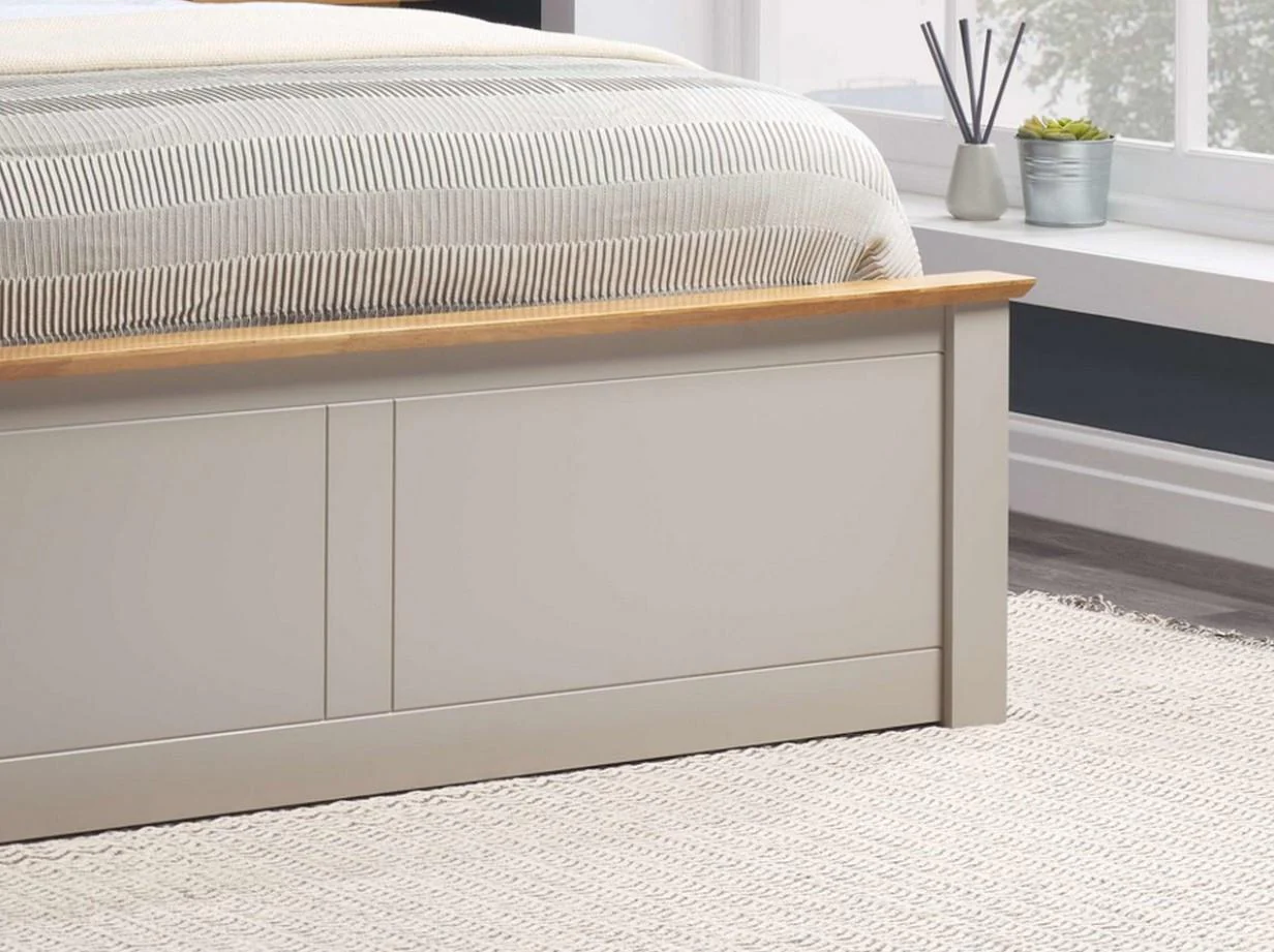 Birlea Phoenix 5FT Kingsize Wooden Ottoman Bed Pearl Grey Storage - Image 5