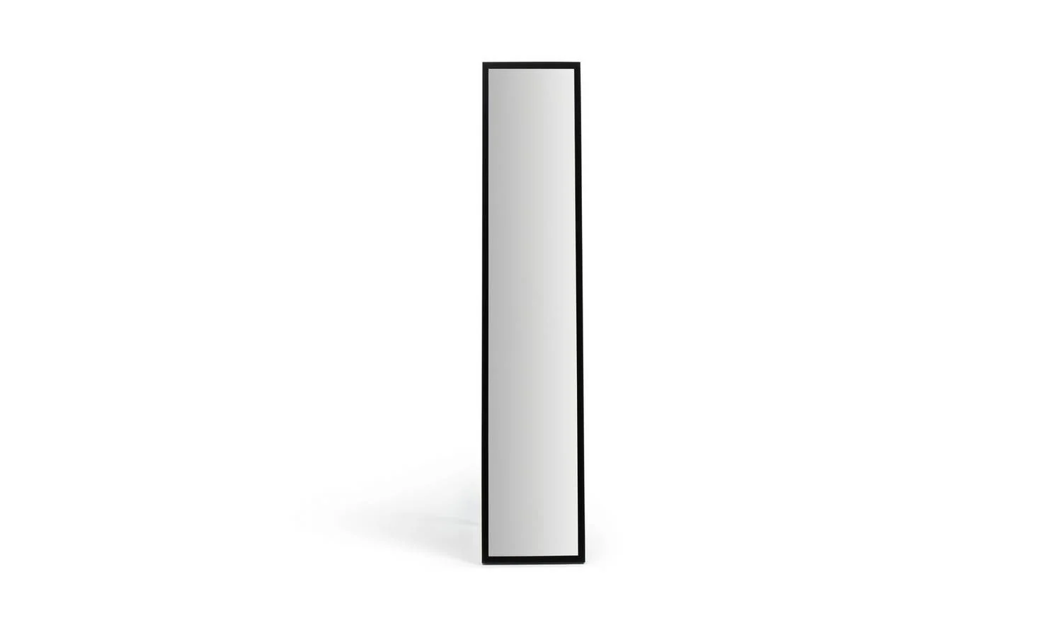Black Free Standing Cheval Mirror 150x30cm Modern Minimalist Style - Image 3