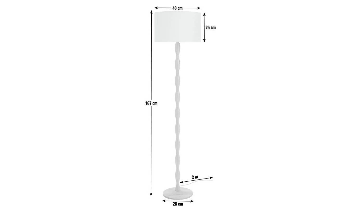 Bobbin Ash Wood Stick Floor Lamp Natural Modern Reading Light Living - Image 2
