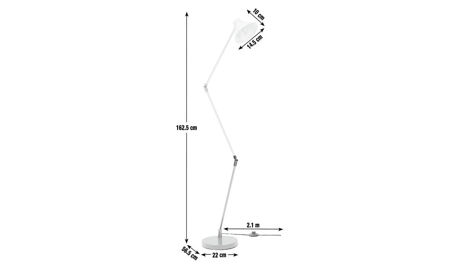 Bobby Floor Lamp Multicoloured Modern Reading Light Living Room Fun - Image 2