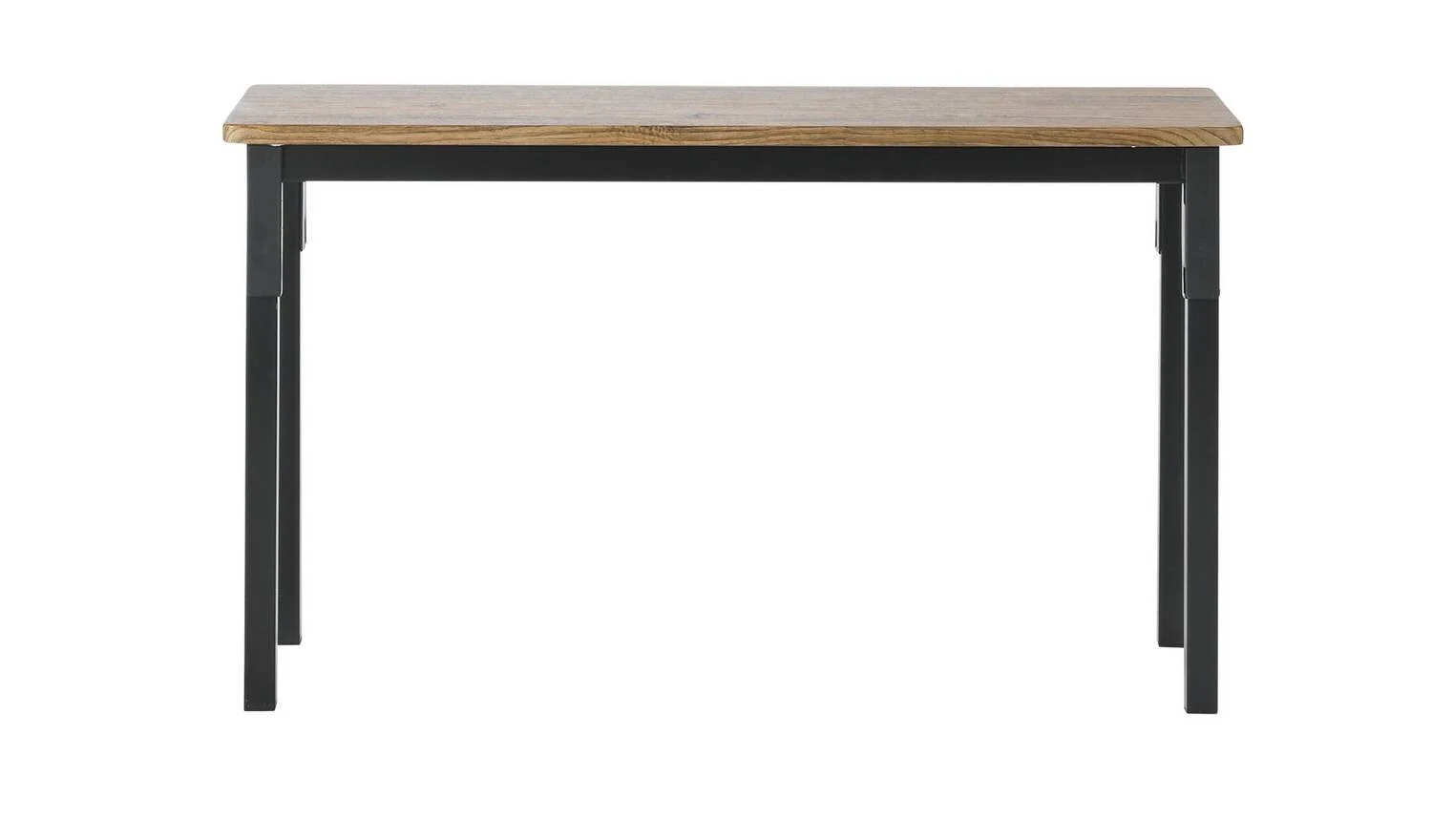 Bolitzo Oak Dining Table & 2 Black Benches For Family Dining Room - Image 9