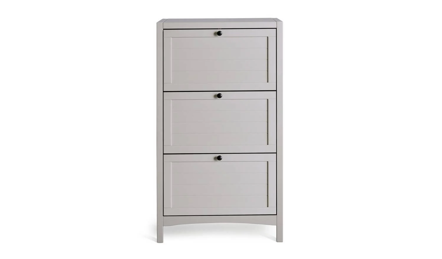 Bournemouth Shoe Storage Cabinet Grey Hallway Entryway Furniture Organiser - Image 4