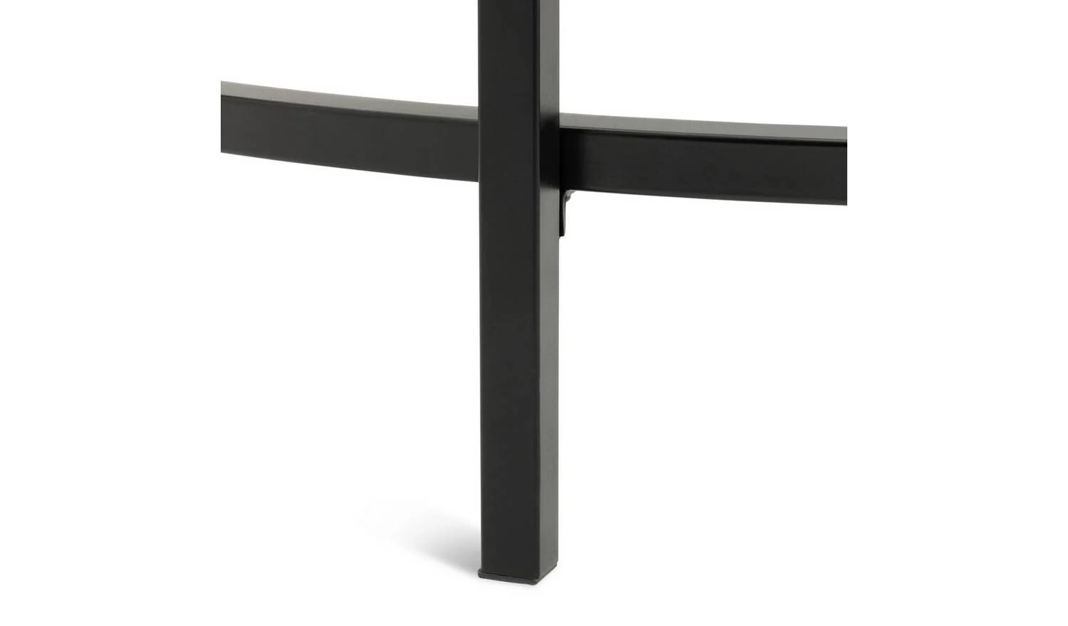 Boutique Round Coffee Table Black Modern Living Room Furniture Design - Image 5