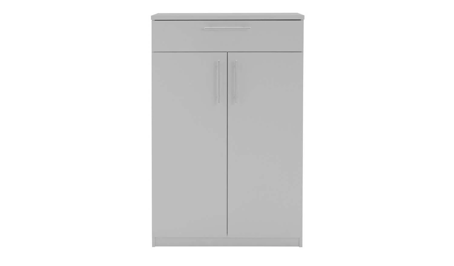Brisbane 2 Door Shoe Storage Cabinet Grey Hallway Entryway Furniture - Image 3