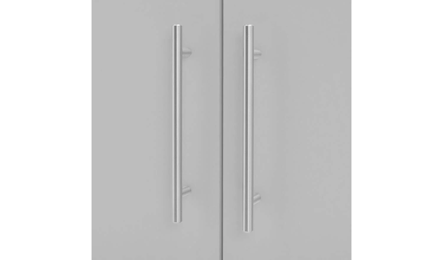 Brisbane 2 Door Shoe Storage Cabinet Grey Hallway Entryway Furniture - Image 7