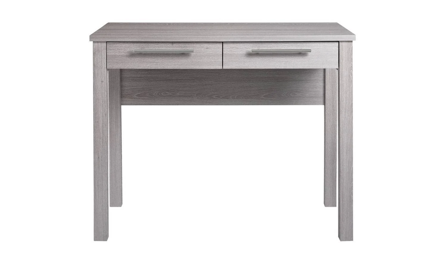 Brisbane 2 Drawer Dressing Table Grey Oak For Makeup Storage Organiser - Image 4