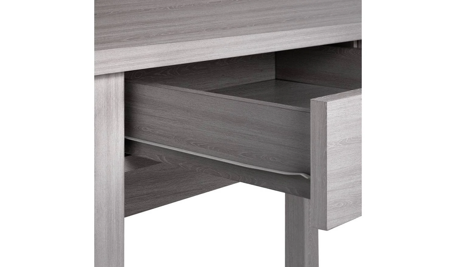 Brisbane 2 Drawer Dressing Table Grey Oak For Makeup Storage Organiser - Image 5