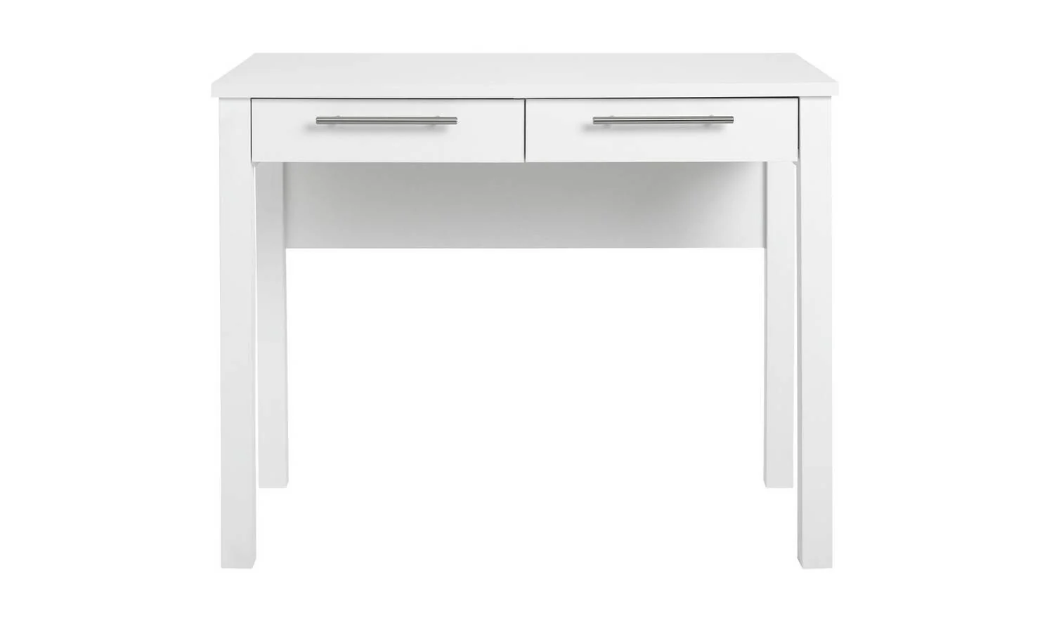 Brisbane 2 Drawer Dressing Table White Compact Design Storage - Image 4