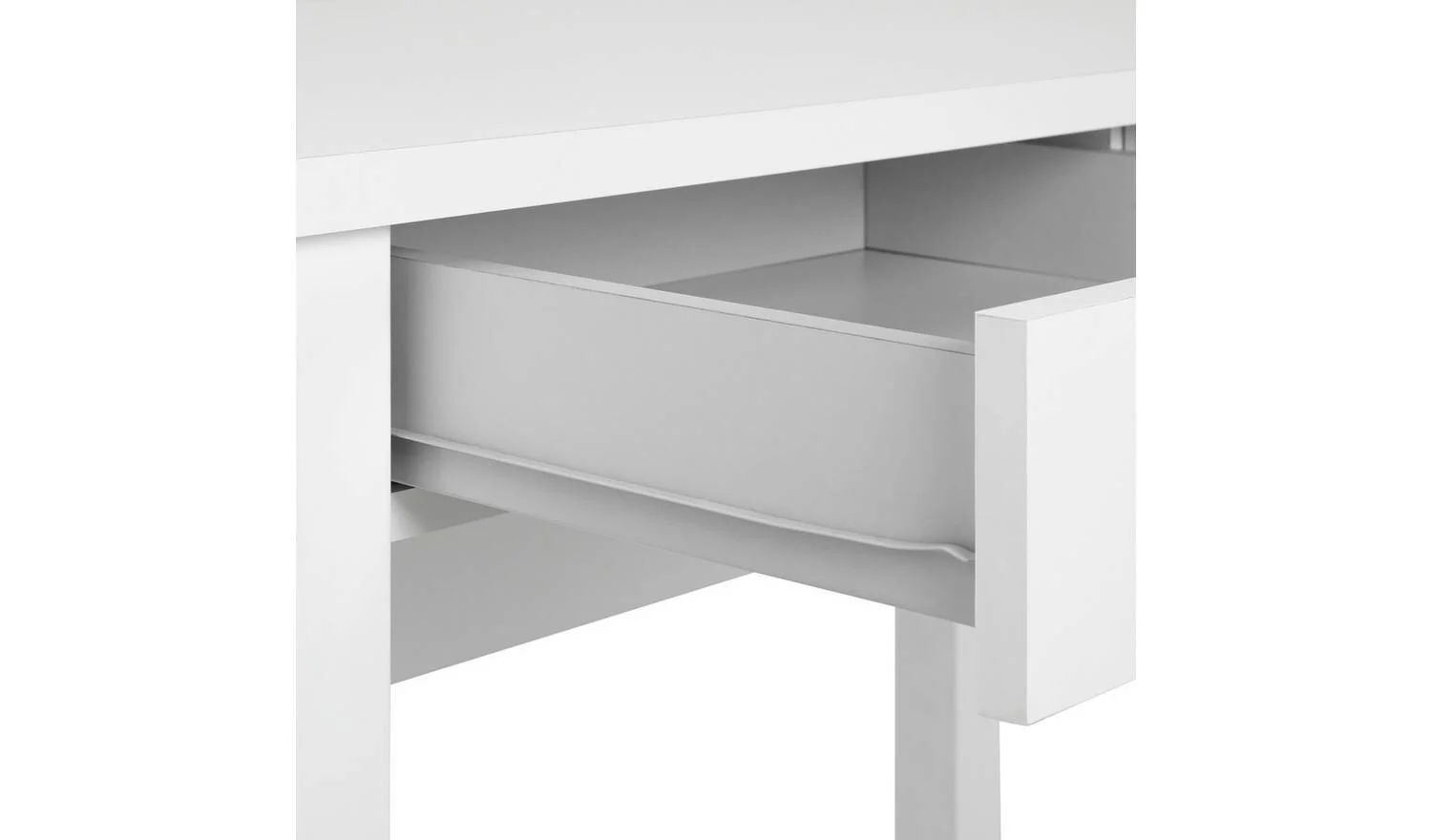 Brisbane 2 Drawer Dressing Table White Compact Design Storage - Image 5